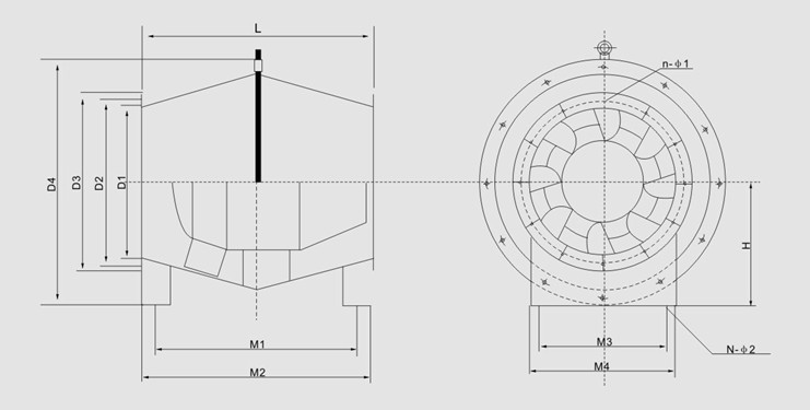 SJG型斜流式通風(fēng)機主要技術(shù)參數(shù)